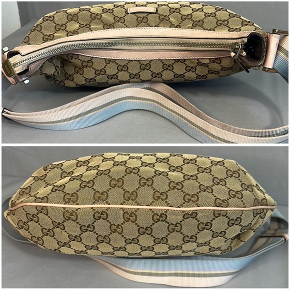 Gucci Monogram Half Moon Crossbody Bag - Picture 8 of 12